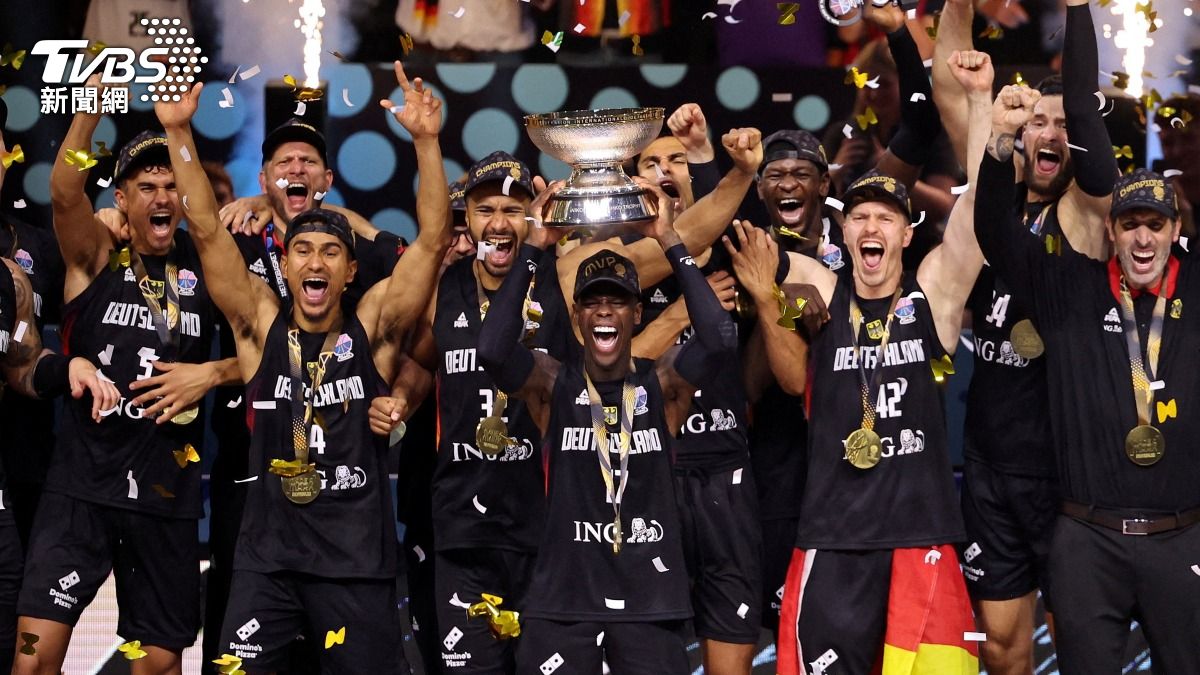 德國籃球隊以88比83擊敗土耳其隊，成功奪得2025年歐洲籃球錦標賽冠軍。（圖／達志影像路透社）