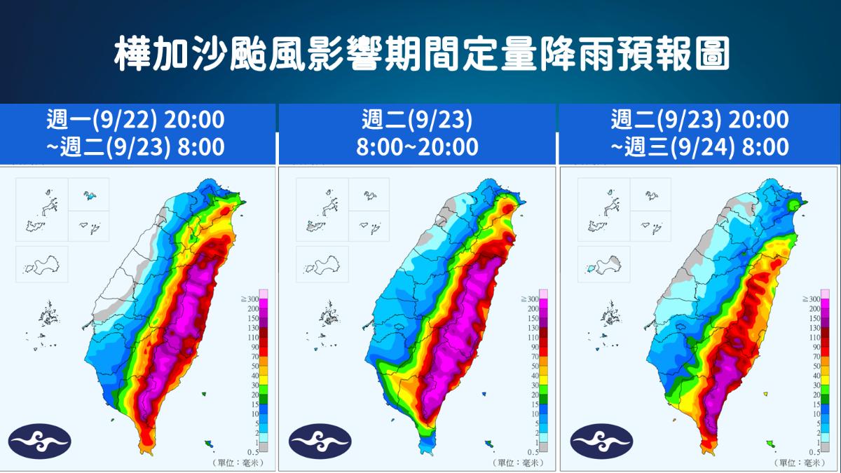 樺加沙觸陸「颱風結構完整」　暴風圈漸壟罩南部